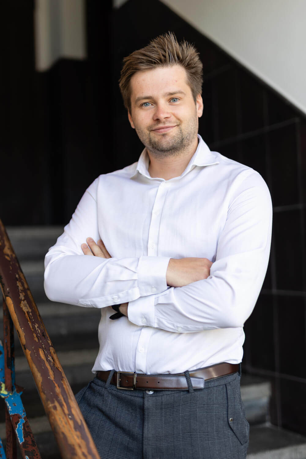 Porträt Sebastian Biermann, Konstruktion bei lossen ingenieure in Berlin
